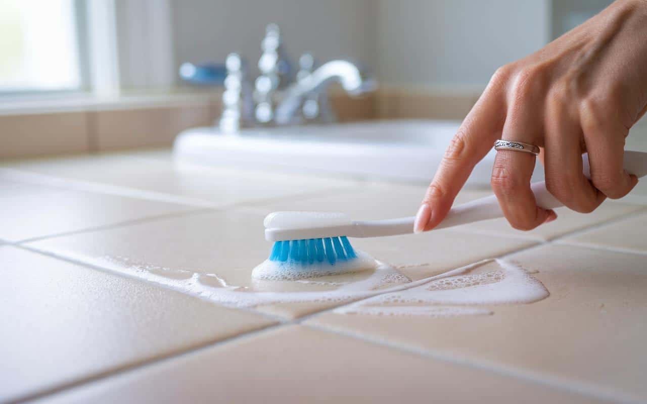 « J'ai jeté mon eau de Javel » : ce produit de jardin blanchit les joints de salle de bain comme aucun autre, mais personne ne l'utilise